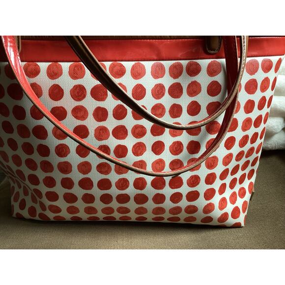 Vintage Coach Painted Dot Tote & Matching Wallet Unique - Picture 6 of 12